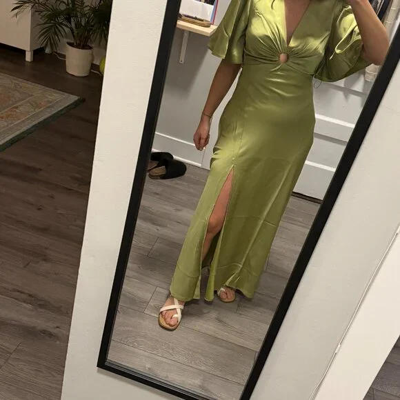 NEW! Abercrombie & Fitch angel sleeve maxi dress - Picture 3 of 4